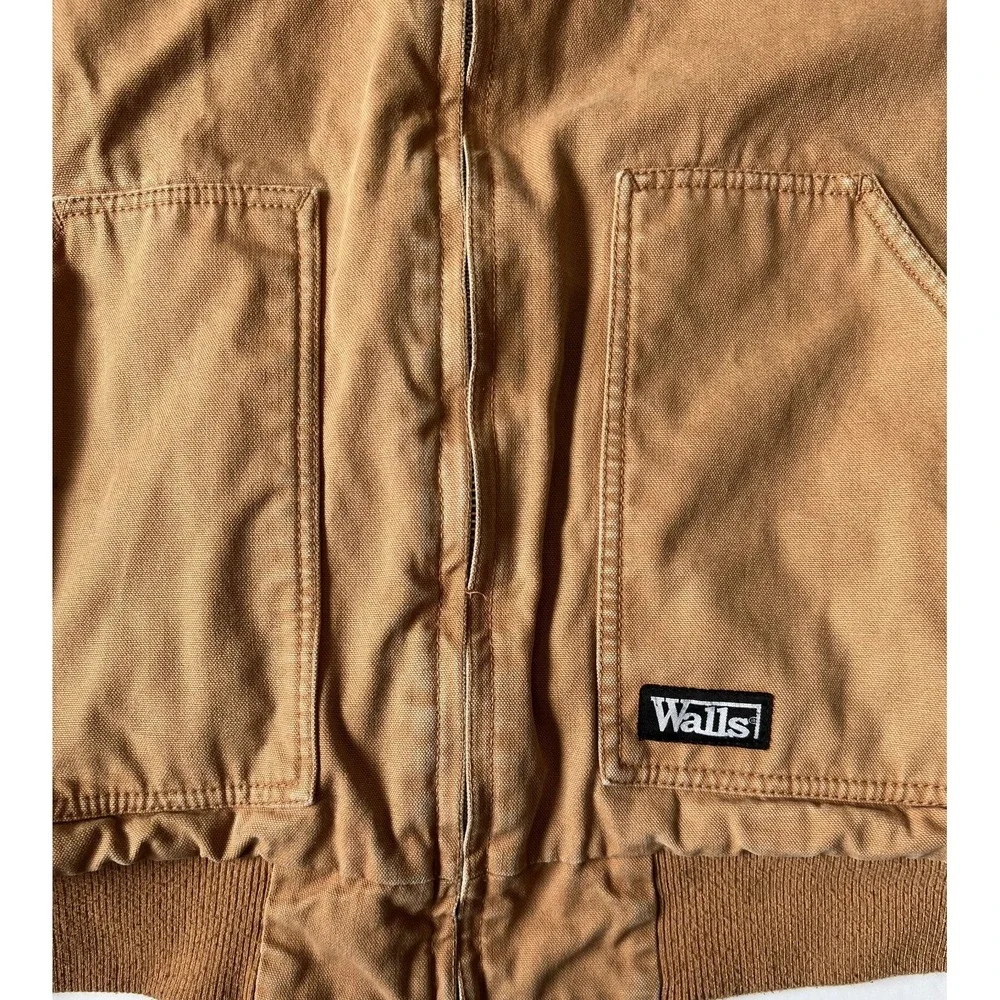 WALLS - Men's Heavyweight Duck Canvas Insulated Hooded Work Jacket- XX-Large 2XL
